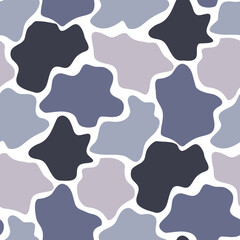 Abstract seamless pattern with wavy spots