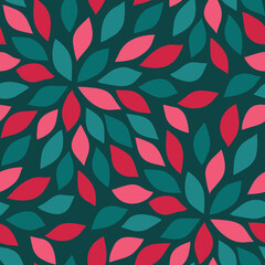 Abstract colorful seamless floral pattern