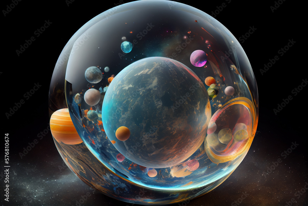 Poster planet in space