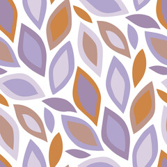 Abstract seamless floral vector pattern