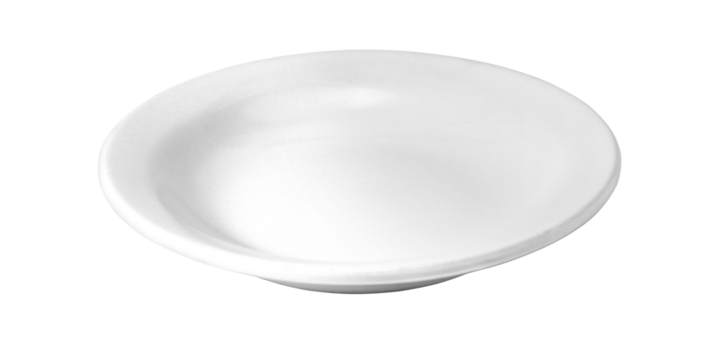 white plate isolated