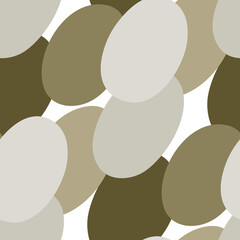 Abstract seamless pattern with round shapes