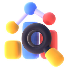 SEO in 3d render for graphic asset web presentation or other 