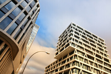 Low angle view of a modern office building in Berlin