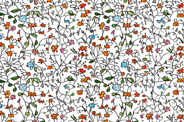 Abstract illustration of a flower pattern