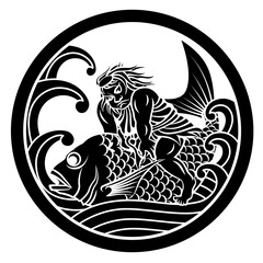 家紋風デザイン / 金太郎