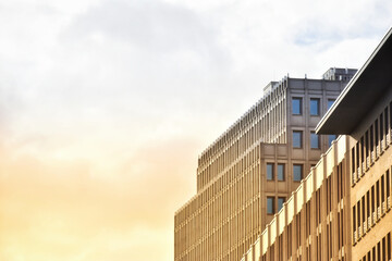 Low angle view of a modern office building in Berlin