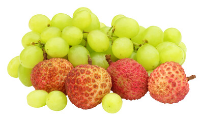 Fresh grapes with lychee