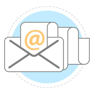 Email Message Icon, Editable Stroke,  Illustration