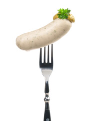Weißwurst mit Senf - Gabel