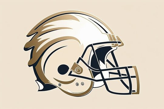 Date JANUARY 23, 2022 Location MONTERREY, NL, MEXICO Football helmet of the Los Angeles Rams, displayed against a white background. Generative AI