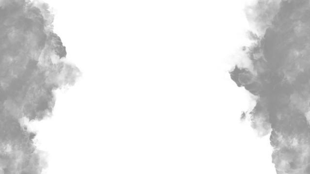 Black smoke on transparent background. Black clouds on transparent background. Black smoke on edge. Black smoke background