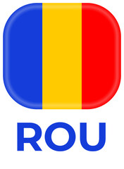 Fototapeta premium romania flag football 2024 tournament euro, european 