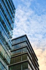 Low angle view of a modern office building in Berlin