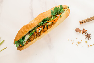 Satay Chicken Banh Mi Vietnamese Sub