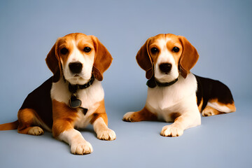 Adorable Twin Beagle Puppies