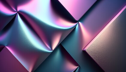 Obraz premium Abstract background with different geometric patterns. Gradient, all colors of the rainbow, very detailed. Generative art.
