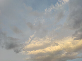 Sky and clouds in twilight