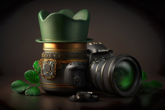 Saint Patrick's day green shamrock beer hat