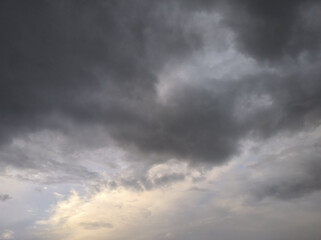 Obraz premium White and dark clouds coexist in heaven