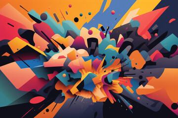 Abstract colorful background vector. Generative AI