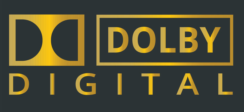 Golden Dolby Digital symbol. 
