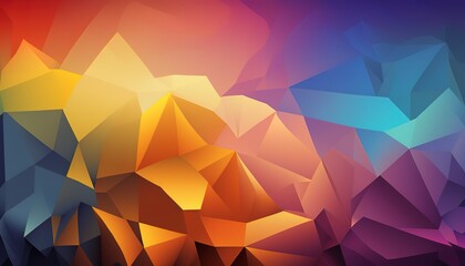 Obraz premium Abstract background with different geometric patterns. Gradient, all colors of the rainbow, very detailed. Generative art.
