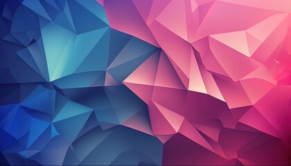 Abstract background with different geometric patterns. Gradient, all colors of the rainbow, very detailed. Generative art.