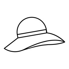 Summer icon vector. Beach illustration sign. Vacation symbol or logo.