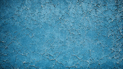 Fototapeta na wymiar Muro de Hormigón con Superficie Rugosa en Color Azul, IA Generativa