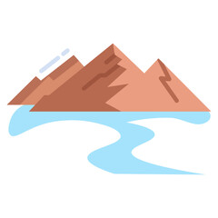 mountain stream icon