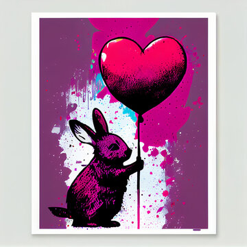 rabbit with heart, generative ai 