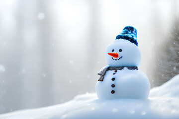 Obraz premium Adorable Snowy Snowman Scenes | High-Quality Winter Snowman Images for Your Creative Projects