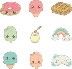 postres kawaii
