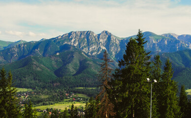 Slovakian nature and natural views, mountains and treetop walking trail