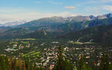 Slovakian nature and natural views, mountains and treetop walking trail