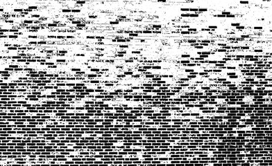 Old brick wall texture. Grunge Urban Background Vector. Distressed Grainy Grungy Overlay Effect. Vector Illustration. EPS 10.