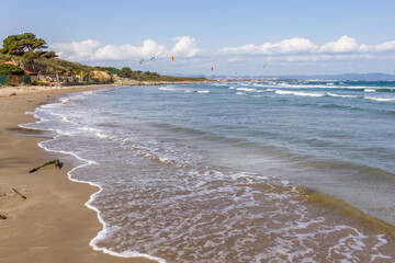 La Badine beach in Hyeres, South of France