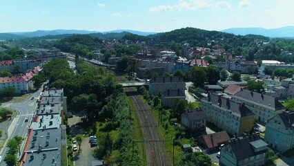 Landscape Railway Station Jelenia Gora Stacja Kolejowa Aerial View Poland