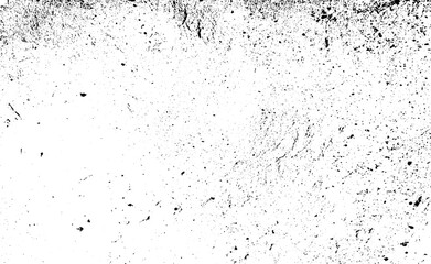 Abstract vector noise. Small particles of debris and dust. Distressed uneven background. Grunge texture overlay with fine grains isolated on white background. Vector illustration. EPS10.