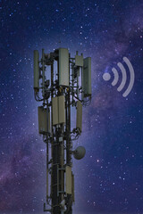 radio sky receiving transmit energy connecting wifi fast online web generation metropolis micro...
