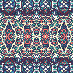 Geometric ethnic print abstract decorative vector seamless ornamental pattern