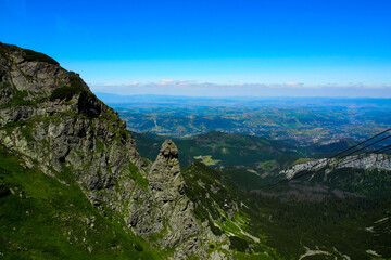 Fototapeta premium Polish nature and natural scenery, mountains and high Tatras