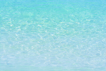 Turquoise blue water of Caribbean sea. 