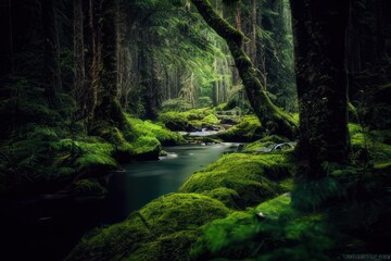 Obraz premium Creek in the forest