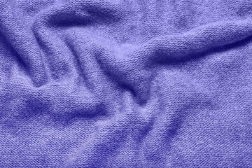 Fototapeta na wymiar Texture of violet fabric as background, closeup