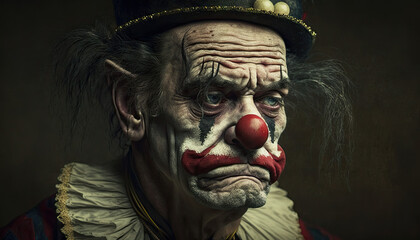 Sad clown