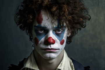 Serious clown