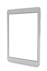 Modern tablet computer isolated on white background