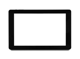 Modern tablet computer isolated on white background